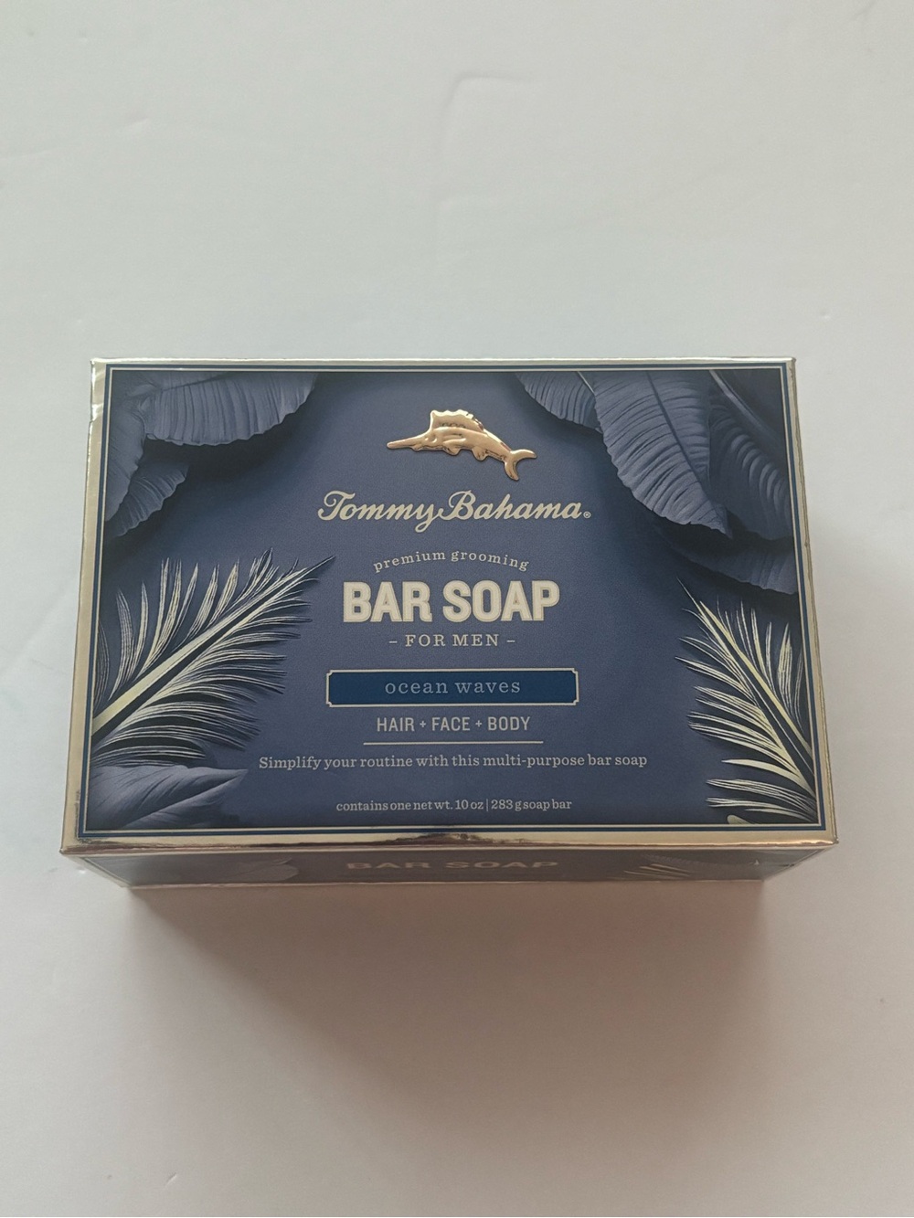 Tommy Bahama Bar Soap - Blue and Gold Ocean Waves